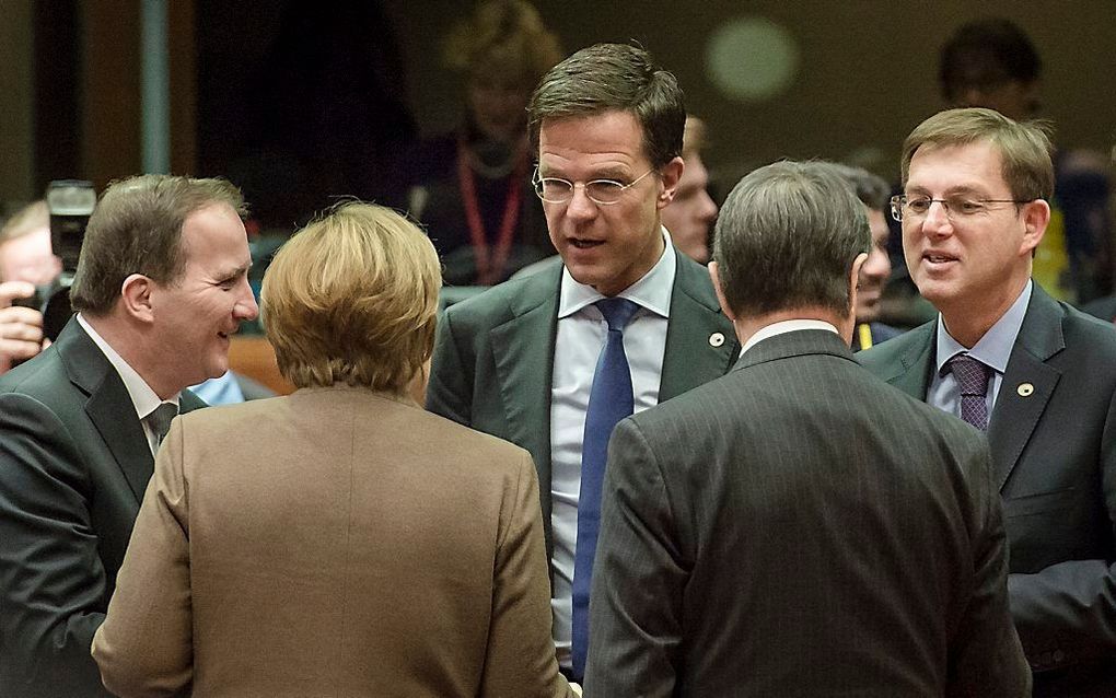 Premier Rutte in Brussel. beeld ANP