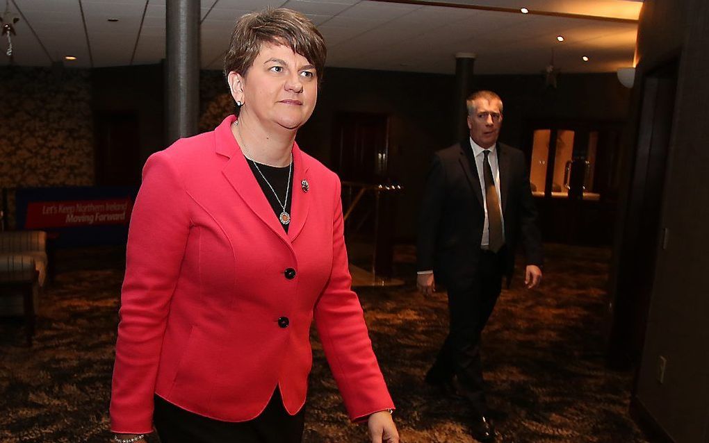 Arlene Foster, aankomend premier van Noord-Ierland. beeld AFP