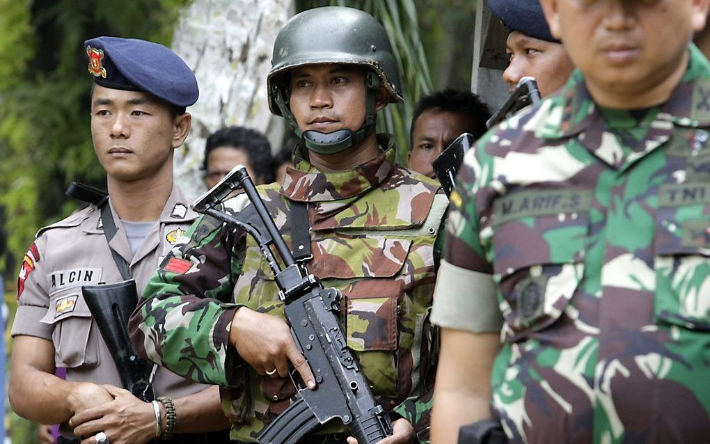 Indonesische militairen. Beeld EPA