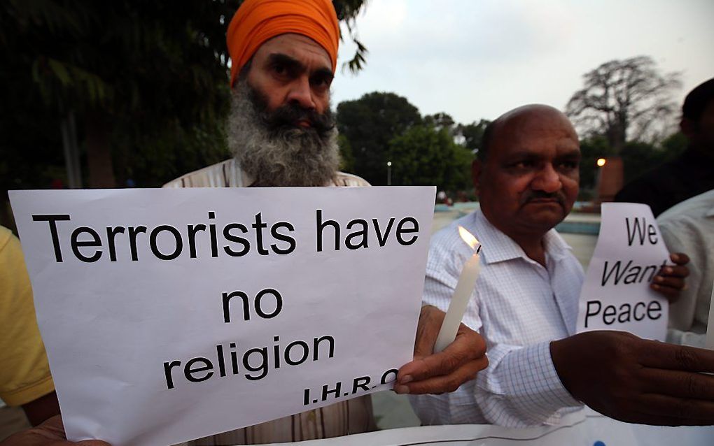 Protest tegen religieus geweld in Kenia. Beeld EPA