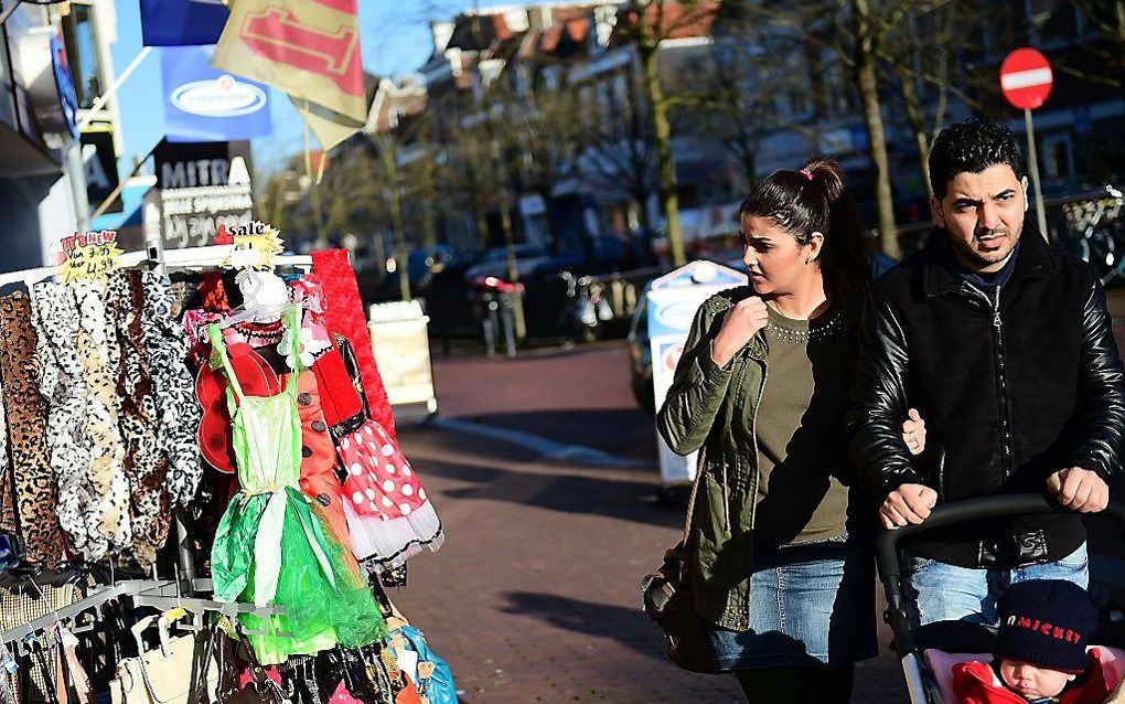 Iraakse vluchtelingen in Leeuwarden. beeld AFP