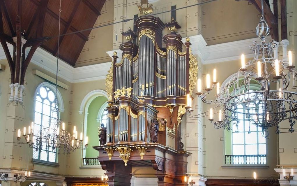 Het Van den Heuvelorgel in de Nieuwe Kerk in Katwijk aan Zee. Beeld Orgelcomité Nieuwe Kerk Katwijk