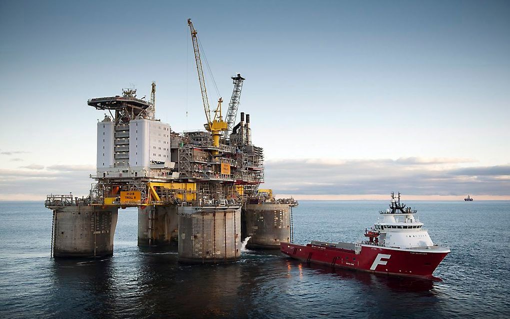 Olieplatform Statoil Troll B. beeld EPA