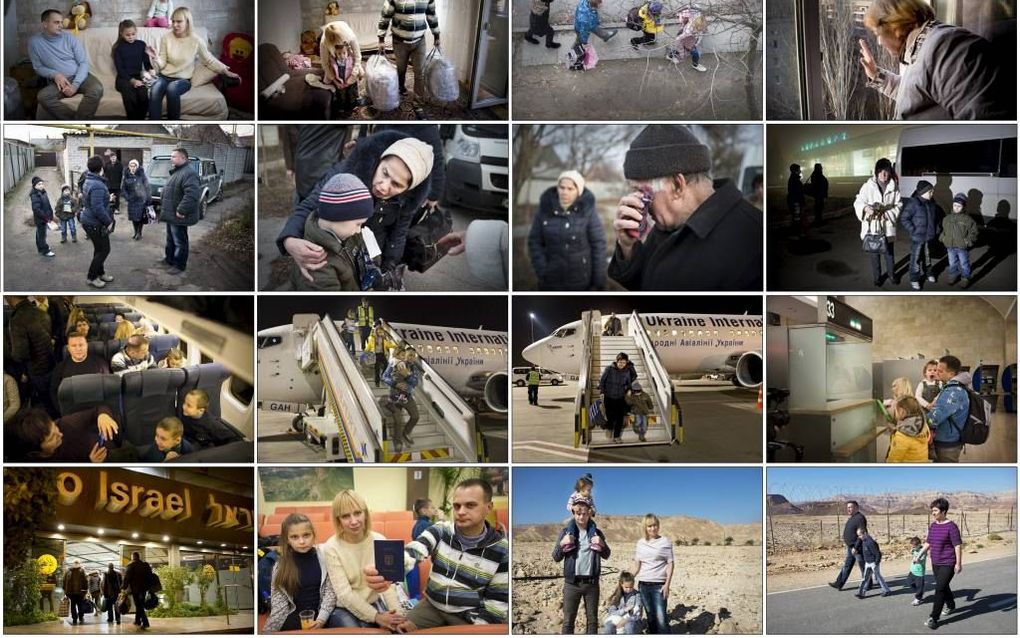 RD-fotograaf Henk Visscher en RD-journalist Richard Donk volgden twee Joodse families die vanuit Oost-Oekraïne naar Israël emigreerden. beeld RD, Henk Visscher