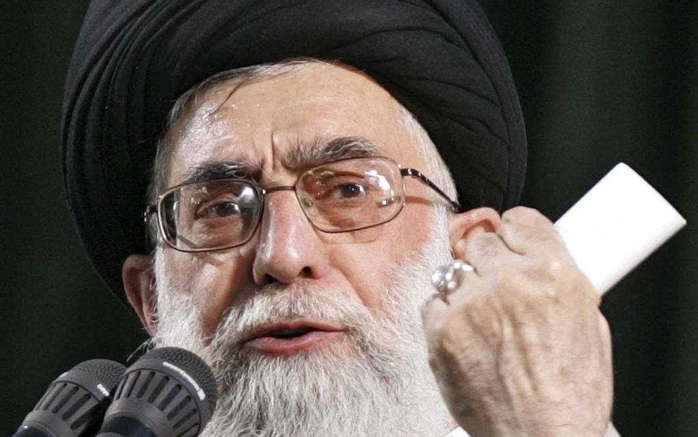 De geestelijk leider van Iran, ayatollah Khamenei, voorspelde een „goddelijke wraak.” beeld AFP