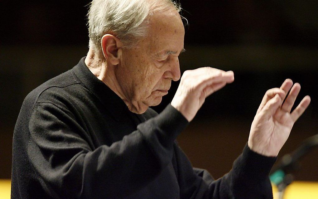 Dirigent Pierre Boulez. Beeld AFP