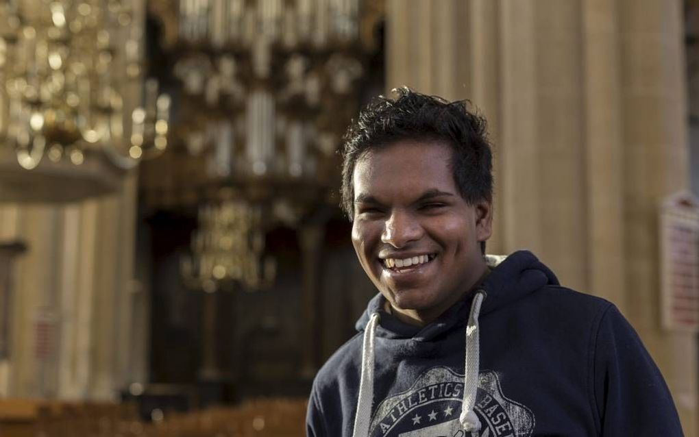 Tjaco van der Weerd in de Bovenkerk in Kampen. Beeld André Dorst