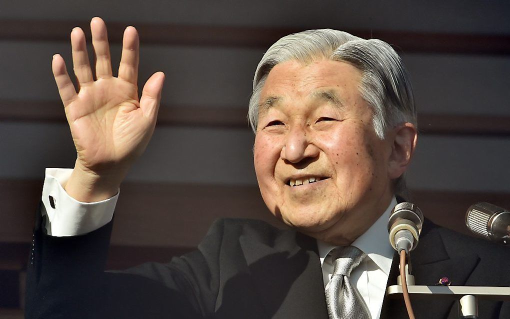 Akihito. Beeld AFP