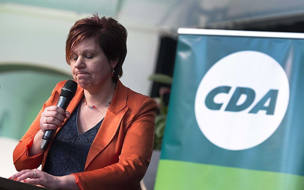 Ruth Peetoom tijdens de landelijke CDA nieuwjaarsreceptie. beeld ANP