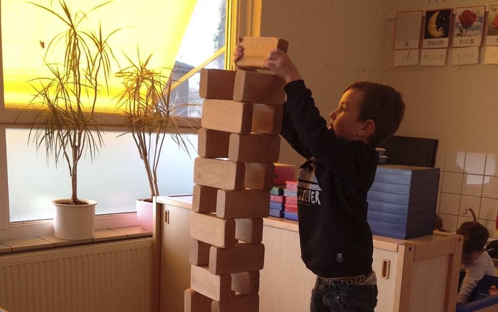 Peuter op christelijke basisschool De Appelgaard Nijkerk. Foto De Appelgaard