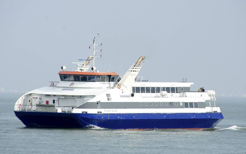 De Prinses Máxima, een van de twee schepen die de veerdienst tussen Vlissingen en Breskens onderhouden. beeld Van Scheyen Fotografie