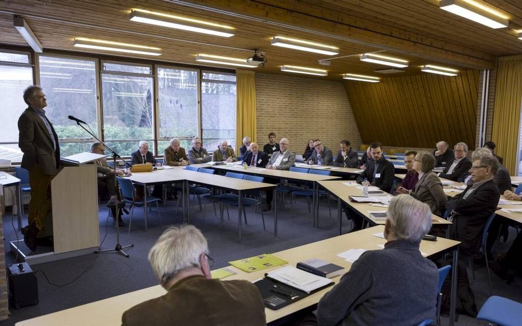 Studiedag over Karl Barth aan de Theologische Universiteit Apeldoorn. Beeld André Dorst