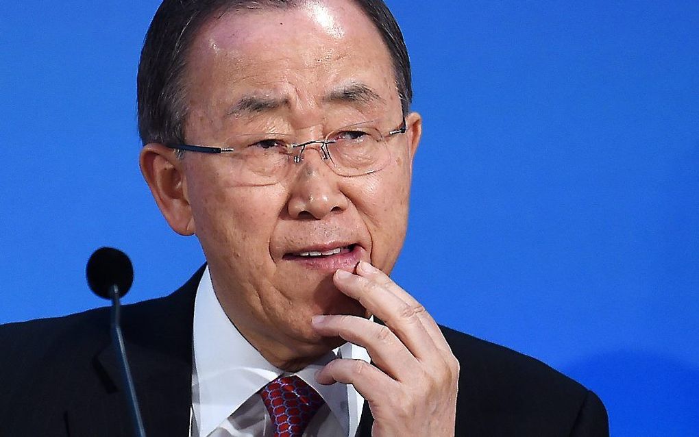 Secretaris-generaal Ban Ki-moon van de Verenigde Naties. beeld EPA