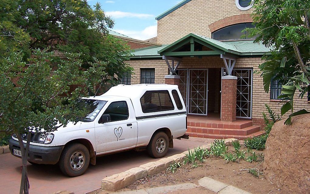 Hoofdgebouw Mukhanyo College in Kwamhlanga. beeld RD