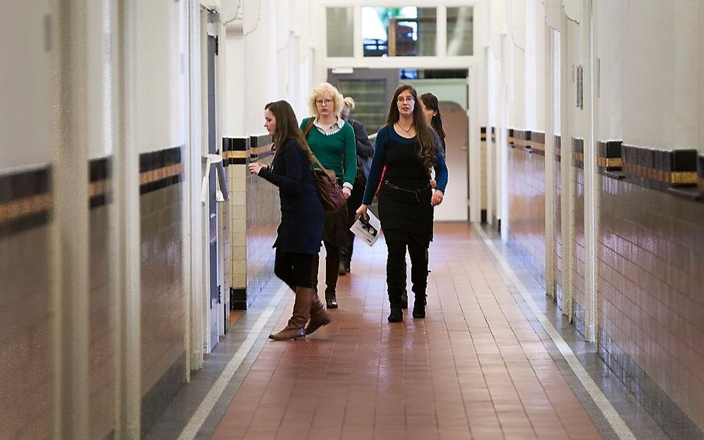 Leerlingen van het Hoornbeeck College. Beeld ANP