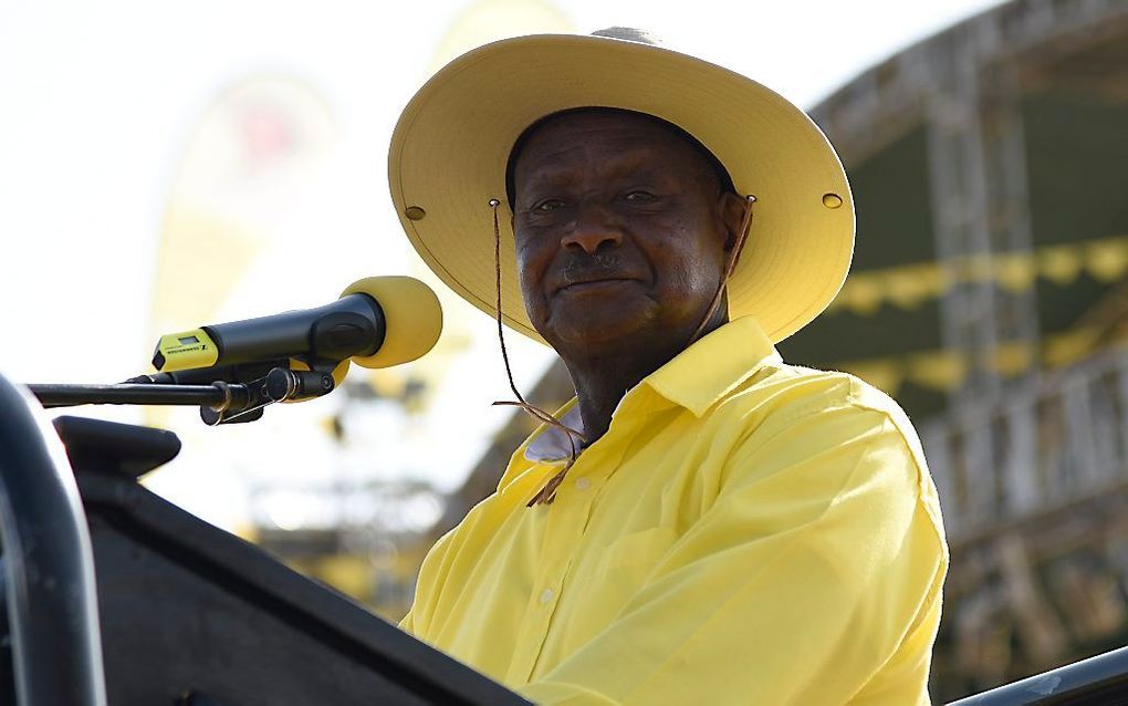 Museveni. beeld AFP