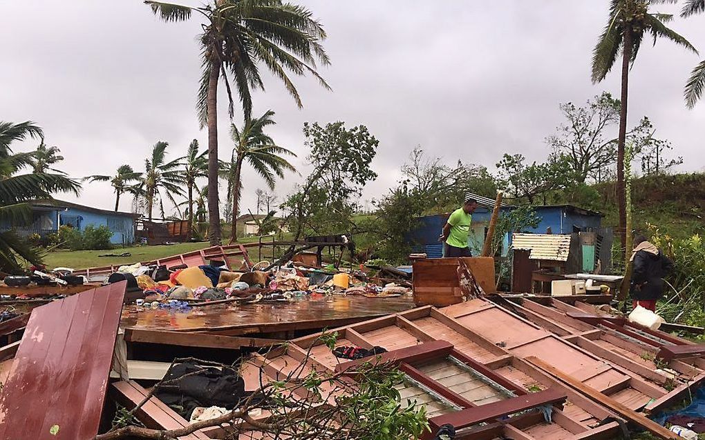 Ravage op Fiji. Beeld EPA