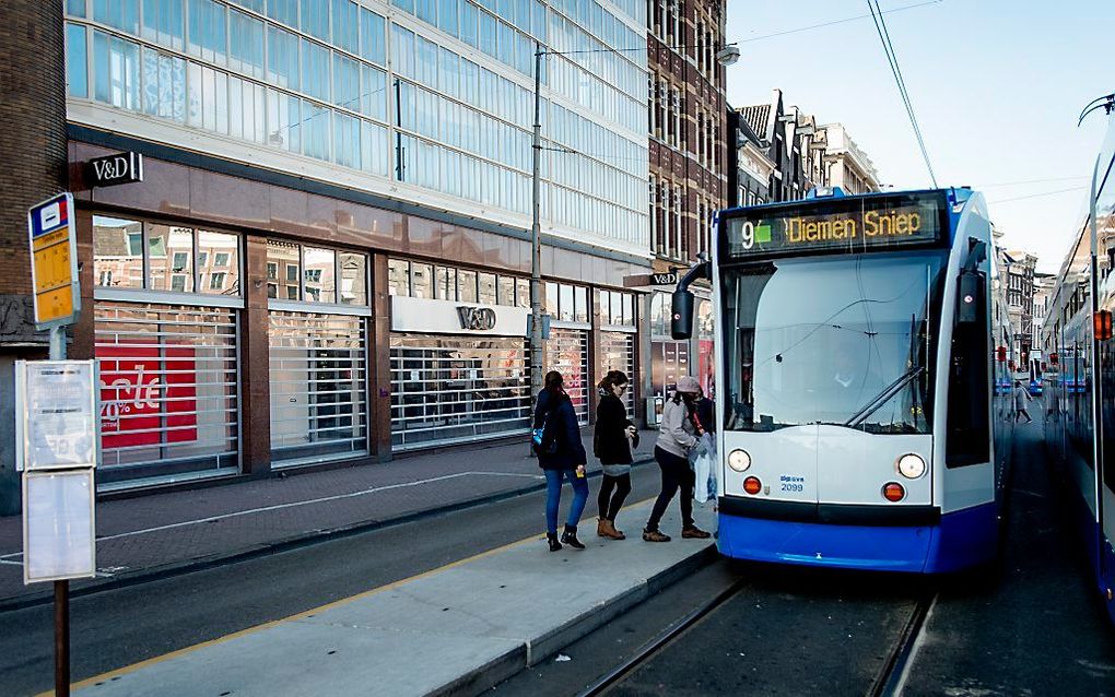 De gesloten V&D in de Kalverstraat. Beeld ANP