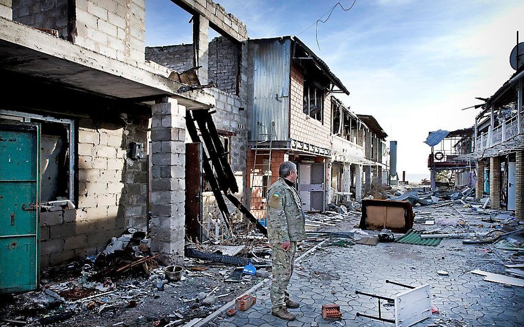 Aan het front bij Mariupol. beeld RD, Henk Visscher