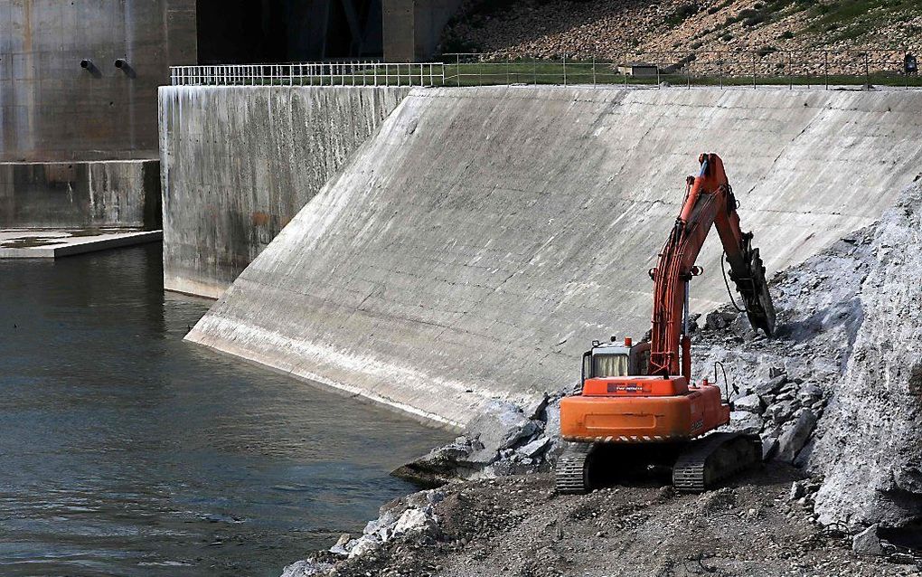 De Mosuldam in de rivier de Tigris. Beeld AFP