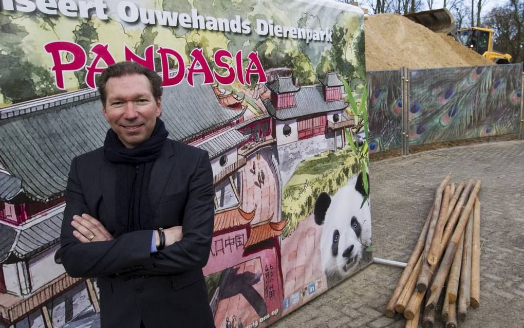 Directeur van Ouwenhands Dierenpark Robin de Lange: „We zijn trots dat de reuzenpanda’s nu eindelijk komen.” beeld RD, Anton Dommerholt