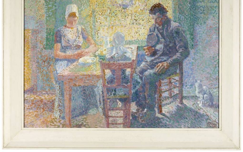 ”Gebed voor de maaltijd”, 1907, olieverf op karton. (Collectie Zeeuws Museum)