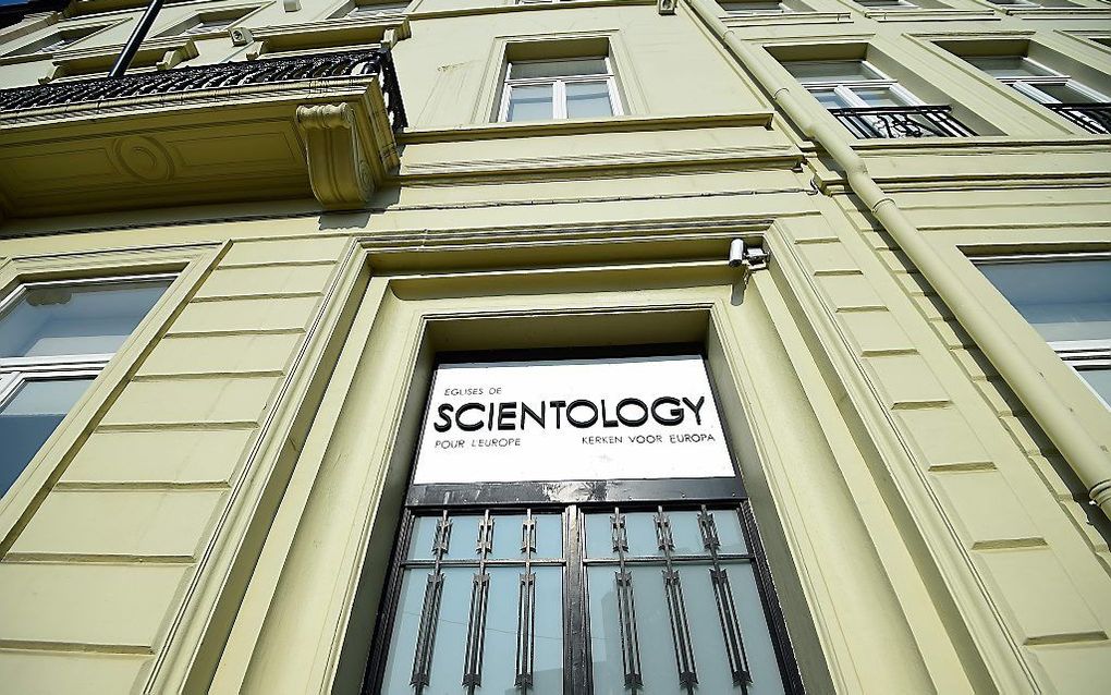 Scientologykerk in Brussel. beeld AFP, Emmanuel Dunand