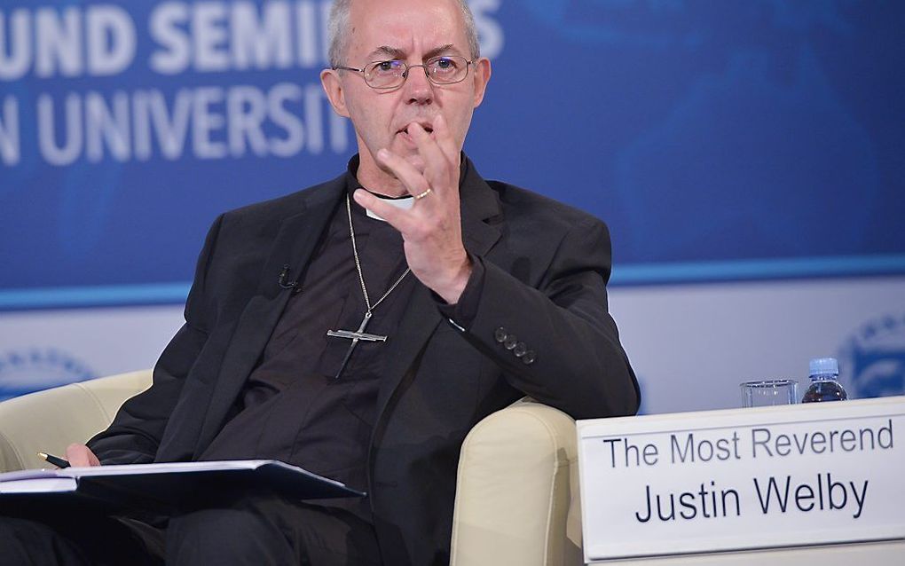 Justin Welby, de aartsbisschop van Canterbury. beeld AFP