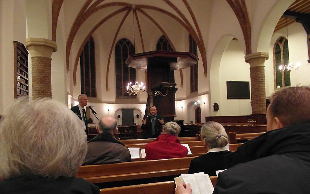 Mazin sprak woensdagavond in de hervormde kerk van Scherpenzeel.  beeld RD