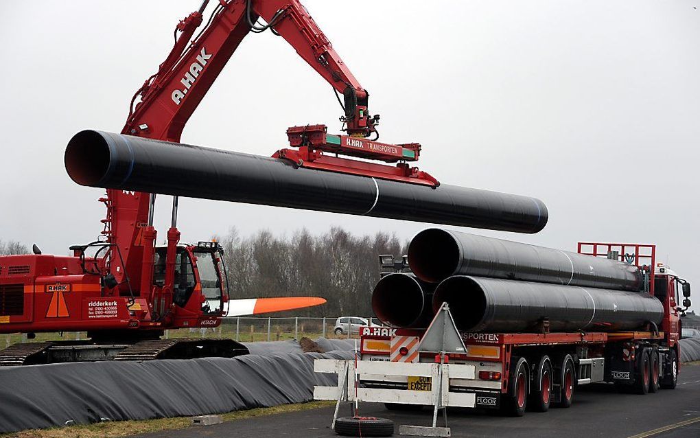 De Gasunie legt een leiding aan in Duitsland. beeld ANP