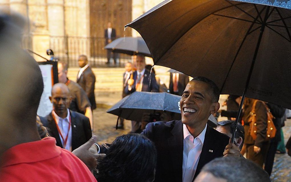 Obama in Havana. Beeld AFP