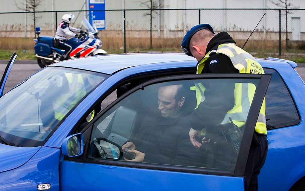 Grenscontrole bij Hazeldonk. Beeld ANP