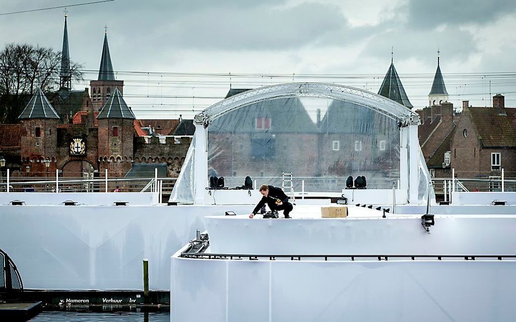 In een poging het lijdensevangelie aan moderne tijdgenoten bekend te maken, wordt donderdagavond in Amersfoort The Passion opgevoerd. beeld ANP