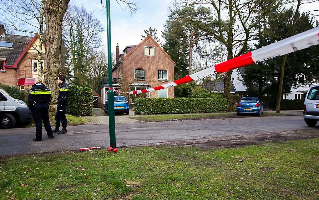 De politie deed onderzoek bij de villa van Everink. beeld ANP