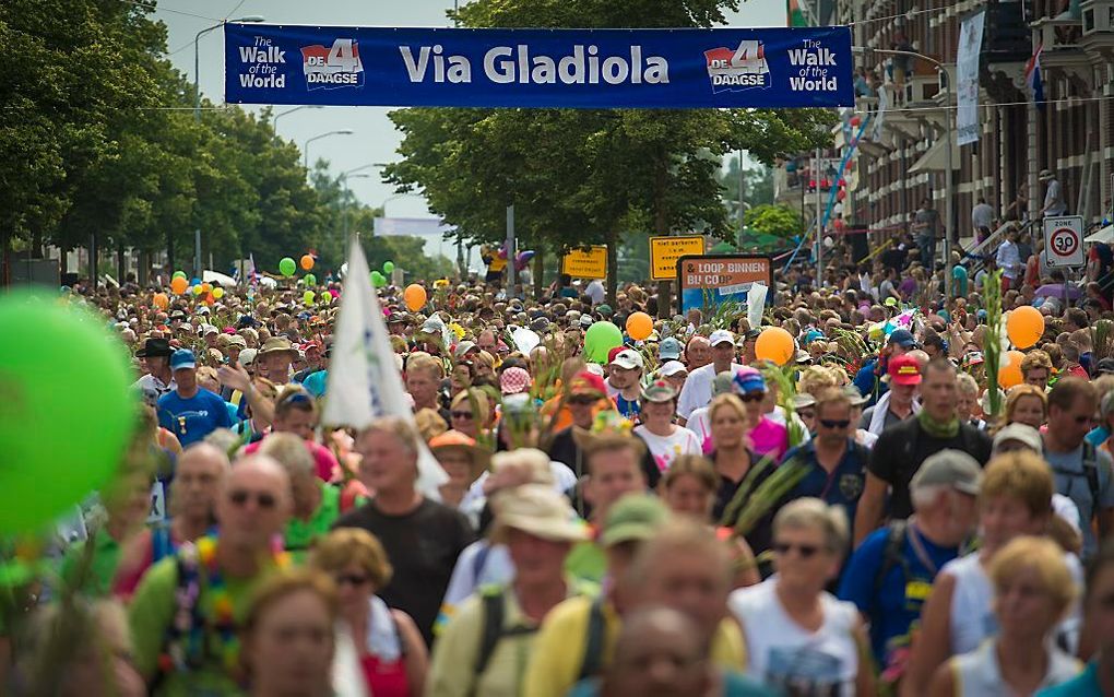 De Nijmeegse Vierdaagse in 2015. beeld ANP