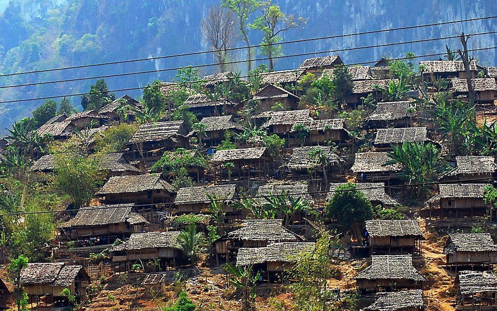 Vluchtelingenkamp in Thailand. beeld Mikhail Esteves/Wikimedia