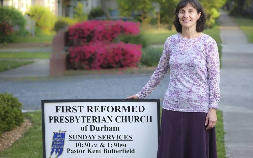 Rosaria Champagne Butterfield is getrouwd met een predikant van een presbyteriaanse gemeente in North Carolina.  beeld Chris Townsend