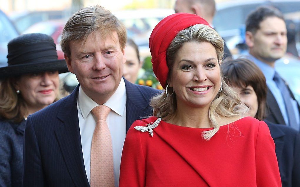 Koning Willem-Alexander en koningin Máxima tijdens een eerder bezoek aan Duitsland. beeld EPA