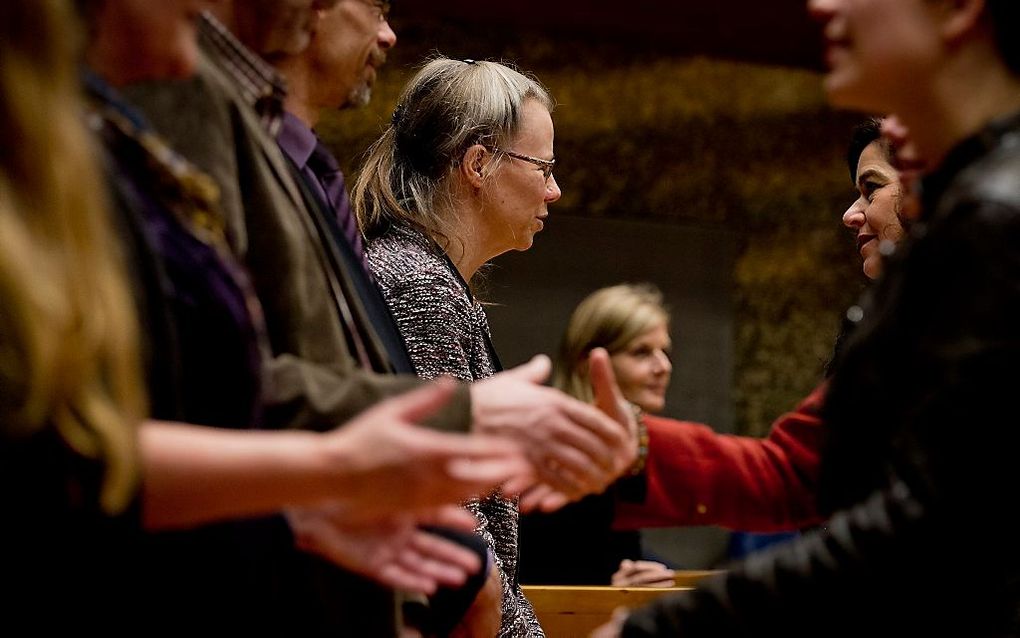 De familie van de omgebrachte oud-minister Els Borst. beeld ANP