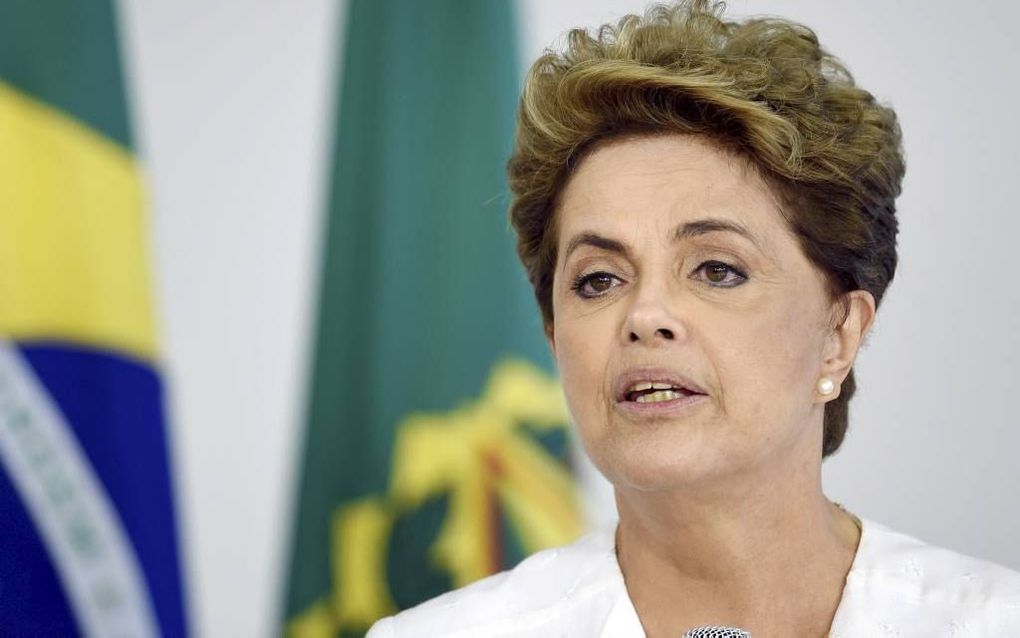 Rousseff. beeld AFP, Evaristo Sa