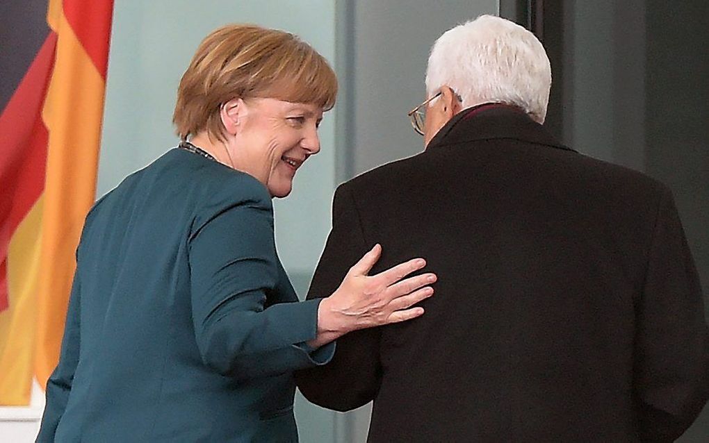 Abbas ontmoet Merkel dinsdag in Berlijn. Beeld EPA