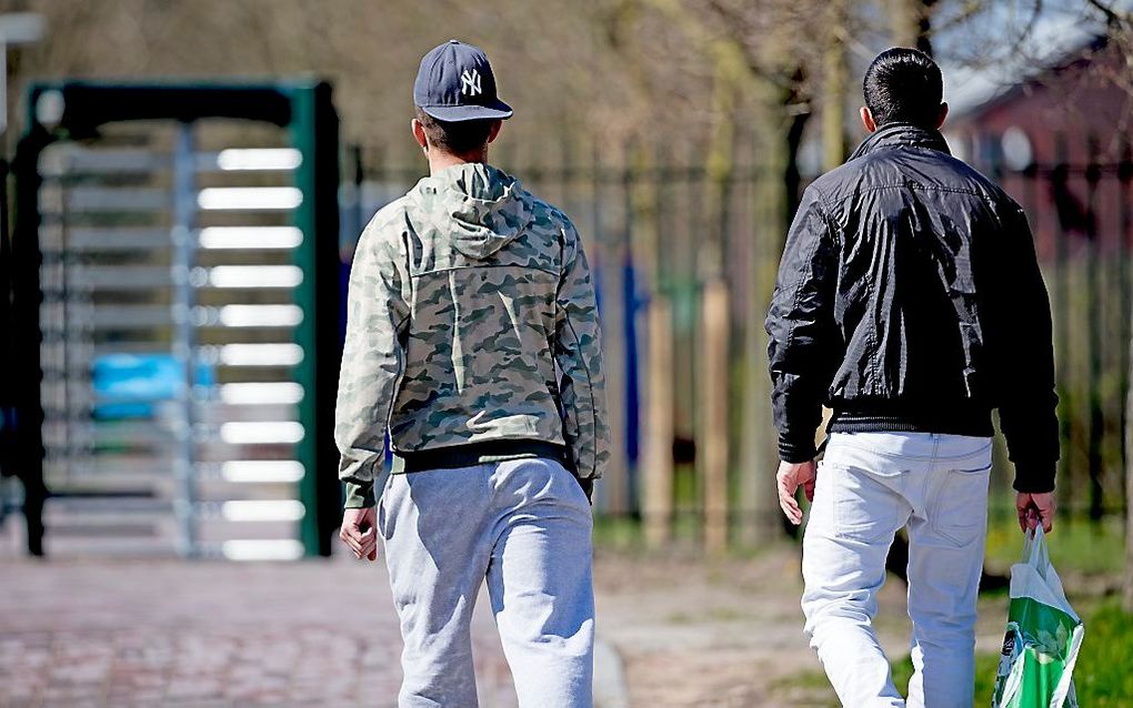 Asielzoekers bij aanmeldcentrum Ter Apel. beeld ANP