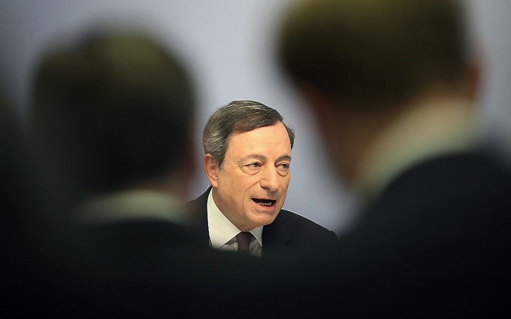 Mario Draghi. beeld AFP, Daniel Roland