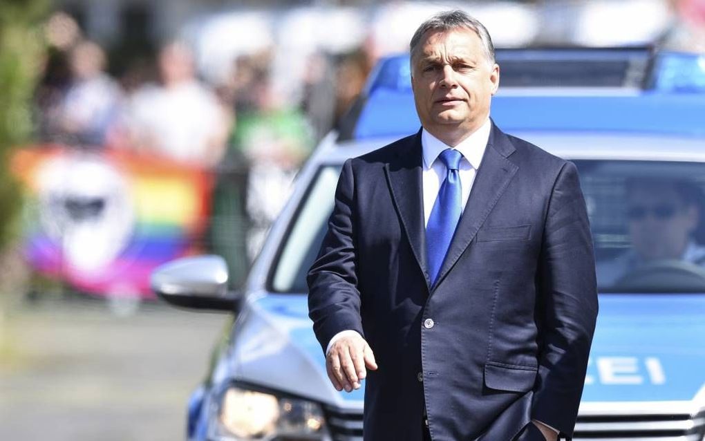 Orban. beeld EPA, Uwe Anspach