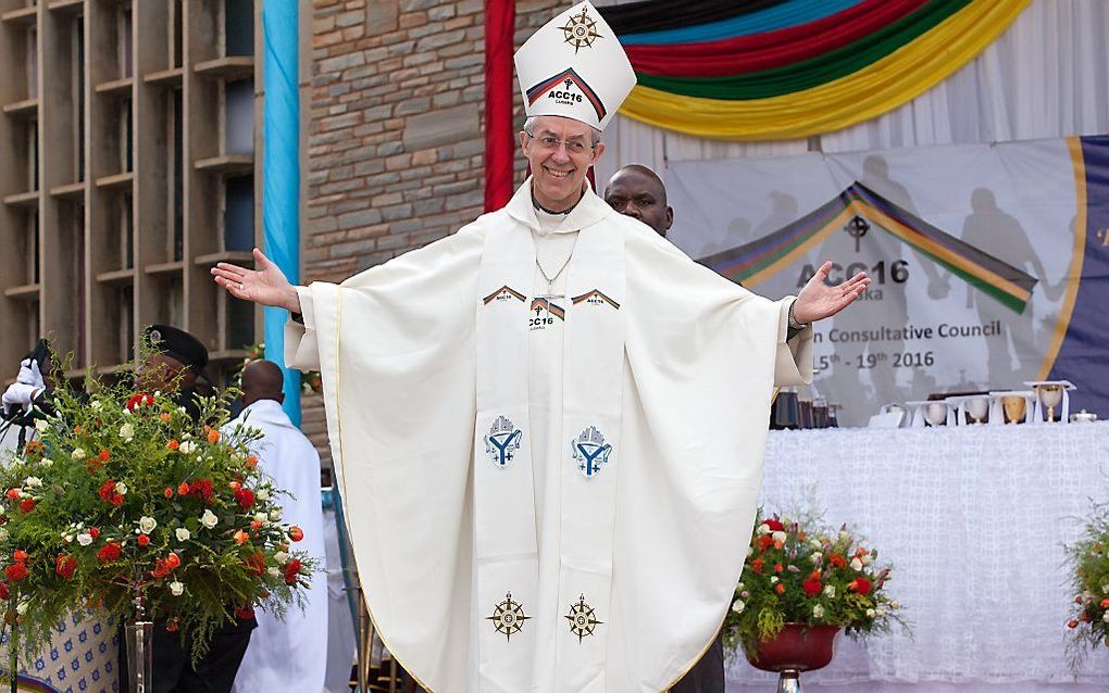 Aartsbisschop Welby bij de opening van de ACC in Lusaka. beeld Anglican Archives/Flickr