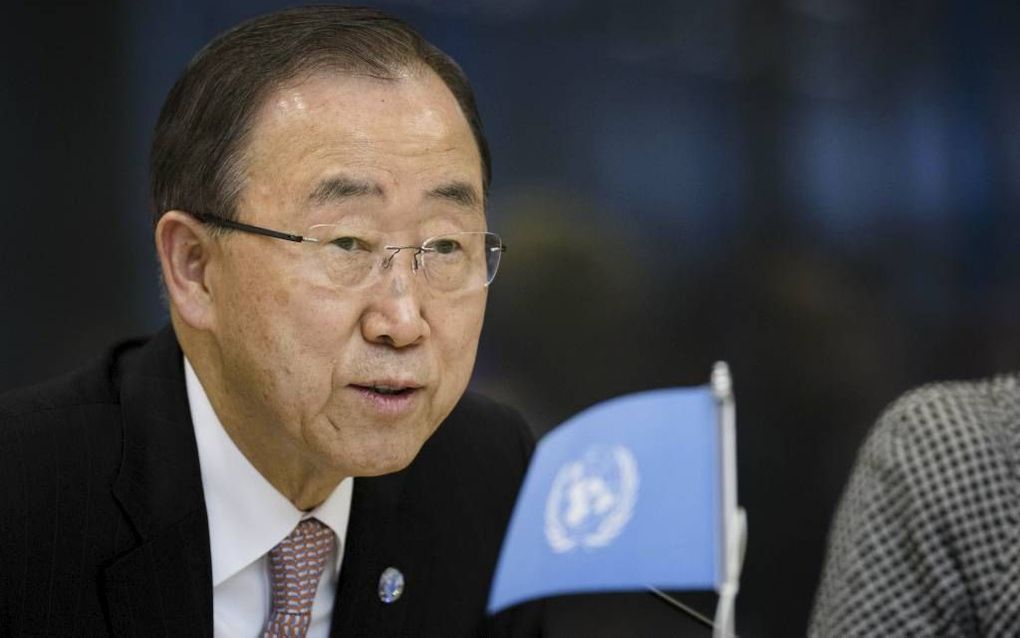 Ban Ki Moon. beeld ANP, Bart Maat