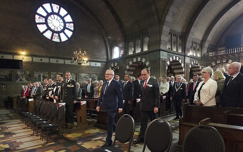 Van Vollenhoven in de Johannes de Doper-kerk. beeld ANP