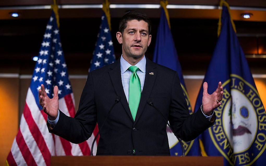 Paul Ryan, voorzitter van het Amerikaanse Huis van Afgevaardigden. beeld EPA