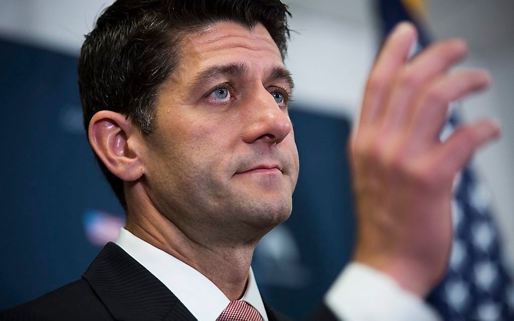 Voorzitter van het Amerikaanse Huis van Afgevaardigden Paul Ryan. beeld EPA