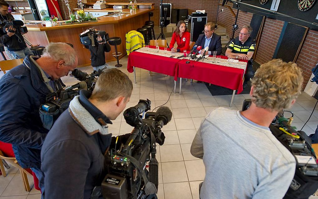 Persconferentie over de ontsnapping van twee tijgers in Friesland. beeld ANP